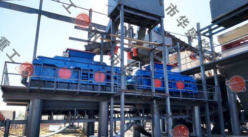 瓜米石制砂機(jī)安裝現(xiàn)場(chǎng)